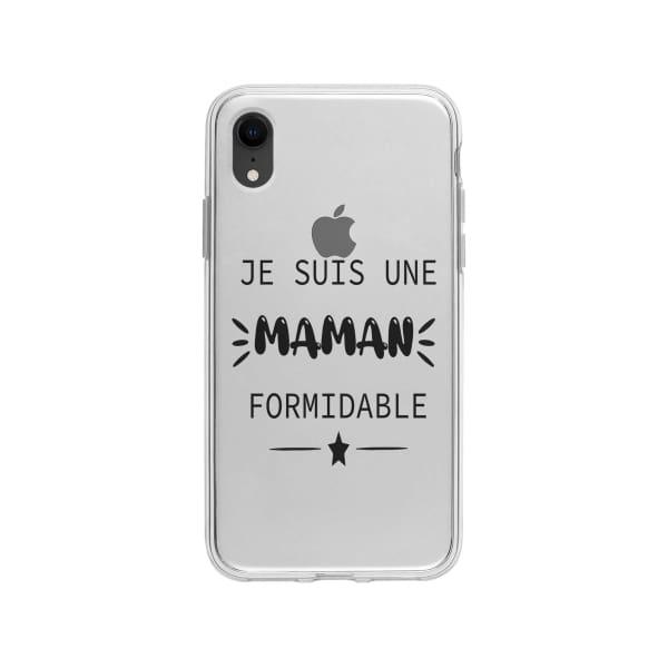 Coque Pour iPhone XR "Maman Formidable" - Coque Wiqeo 10€-15€, Géraud Fournier, iPhone XR, Mignon Wiqeo, Déstockeur de Coques Pour iPhone