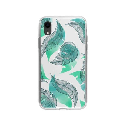 Coque Pour iPhone XR Motif Feuilles - Coque Wiqeo 10€-15€, Estelle Adam, Feuilles, iPhone XR, Motif Wiqeo, Déstockeur de Coques Pour iPhone