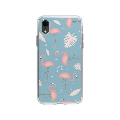 Coque Pour iPhone XR Motif Flamant Rose - Coque Wiqeo 10€-15€, Estelle Adam, Feuilles, iPhone XR, Motif Wiqeo, Déstockeur de Coques Pour iPhone