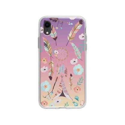 Coque Pour iPhone XR Ornements Boho - Coque Wiqeo 10€-15€, Estelle Adam, Illustration, iPhone XR Wiqeo, Déstockeur de Coques Pour iPhone