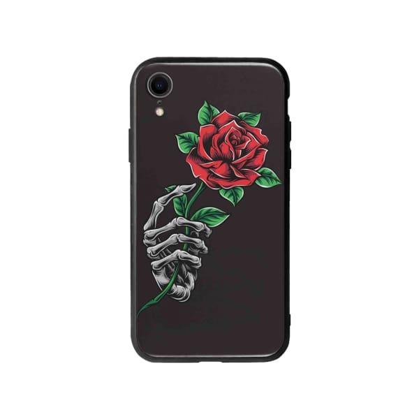 Coque Pour iPhone XR Rose Squelette - Coque Wiqeo 10€-15€, Albert Dupont, Fleur, iPhone XR, Squelette Wiqeo, Déstockeur de Coques Pour iPhone