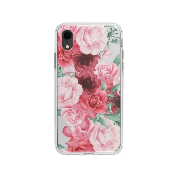 Coque Pour iPhone XR Roses Fleuries - Coque Wiqeo 10€-15€, Albert Dupont, Fleur, iPhone XR Wiqeo, Déstockeur de Coques Pour iPhone