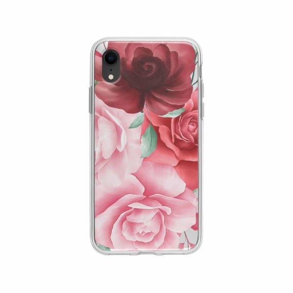 Coque Pour iPhone XR Roses - Coque Wiqeo 10€-15€, Albert Dupont, Fleur, iPhone XR Wiqeo, Déstockeur de Coques Pour iPhone