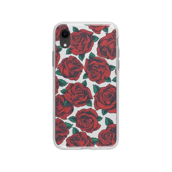 Coque Pour iPhone XR Roses Vintage - Coque Wiqeo 10€-15€, Albert Dupont, Fleur, iPhone XR, Motif, Vintage Wiqeo, Déstockeur de Coques Pour iPhone