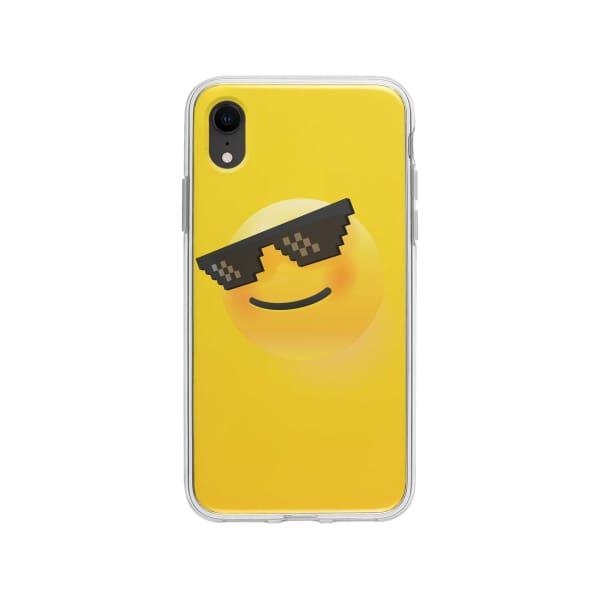 Coque Pour iPhone XR Smiley Lunettes - Coque Wiqeo 10€-15€, Estelle Adam, Illustration, iPhone XR Wiqeo, Déstockeur de Coques Pour iPhone