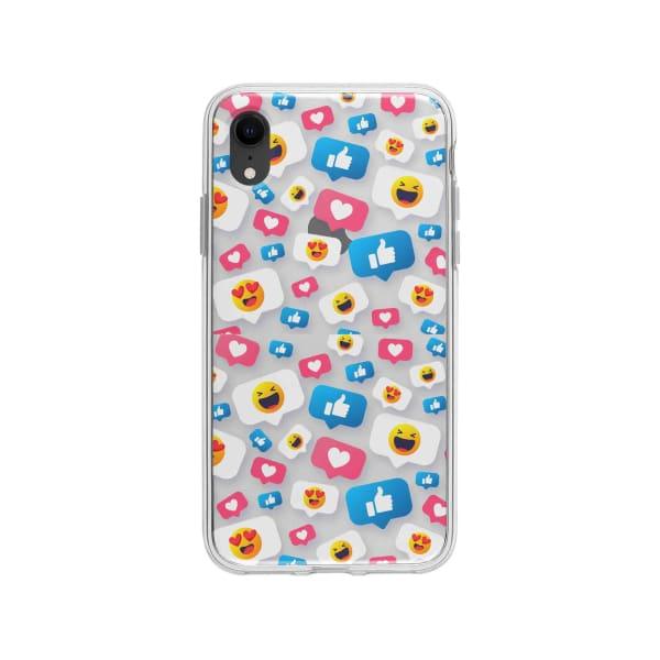 Coque Pour iPhone XR Smileys - Coque Wiqeo 10€-15€, Géraud Fournier, iPhone XR, Mignon, Motif Wiqeo, Déstockeur de Coques Pour iPhone