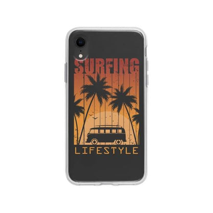 Coque Pour iPhone XR "Surfing Lifestyle" - Coque Wiqeo 10€-15€, Estelle Adam, Illustration, iPhone XR, Motif Wiqeo, Déstockeur de Coques Pour iPhone