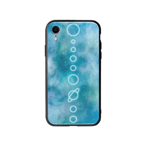 Coque Pour iPhone XR Système Solaire Néon - Coque Wiqeo 10€-15€, Estelle Adam, Illustration, iPhone XR, Motif Wiqeo, Déstockeur de Coques Pour iPhone