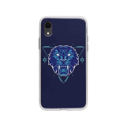 Coque Pour iPhone XR Tigre Géométrique - Coque Wiqeo 10€-15€, Estelle Adam, Illustration, iPhone XR, Motif Wiqeo, Déstockeur de Coques Pour iPhone