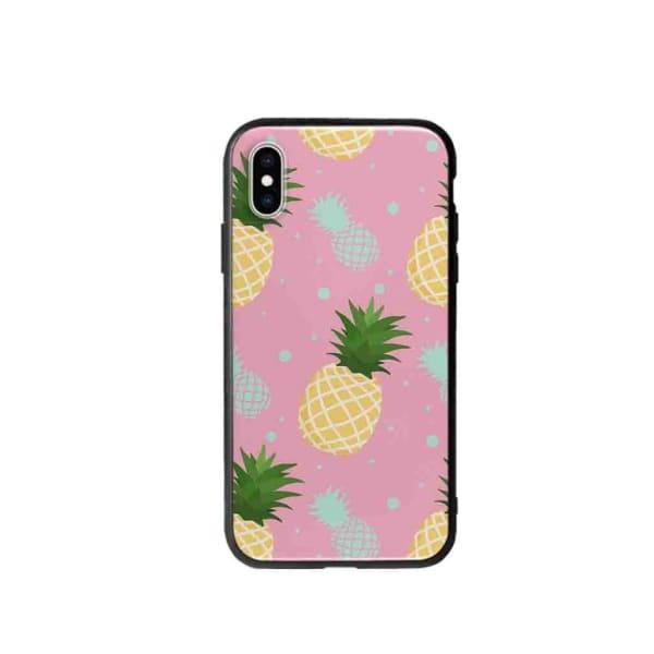 Coque Pour iPhone XS Ananas - Coque Wiqeo 10€-15€, Estelle Adam, iPhone XS, Motif Wiqeo, Déstockeur de Coques Pour iPhone