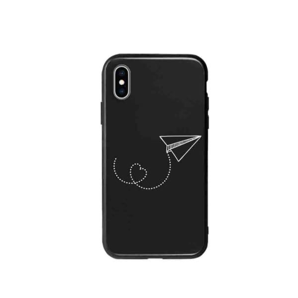 Coque Pour iPhone XS Avion en Papier - Coque Wiqeo 10€-15€, Estelle Adam, Illustration, iPhone XS Wiqeo, Déstockeur de Coques Pour iPhone