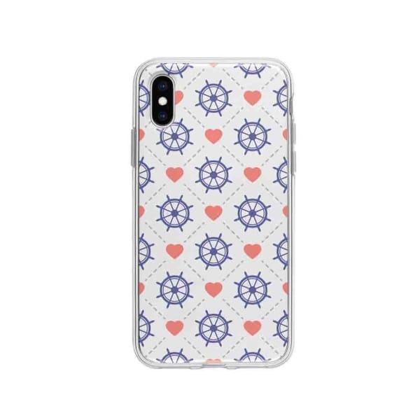 Coque Pour iPhone XS Barres et Cœurs - Coque Wiqeo 10€-15€, Cœurs, Estelle Adam, iPhone XS, Motif Wiqeo, Déstockeur de Coques Pour iPhone