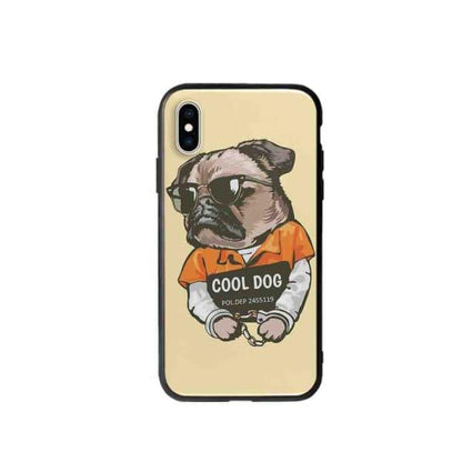 Coque Pour iPhone XS Carlin Prisonnier - Coque Wiqeo 10€-15€, Animaux, Estelle Adam, Illustration, iPhone XS Wiqeo, Déstockeur de Coques Pour iPhone