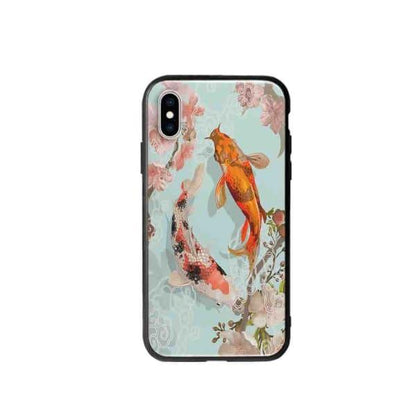 Coque Pour iPhone XS Carpes Koï - Coque Wiqeo 10€-15€, Estelle Adam, Illustration, iPhone XS Wiqeo, Déstockeur de Coques Pour iPhone