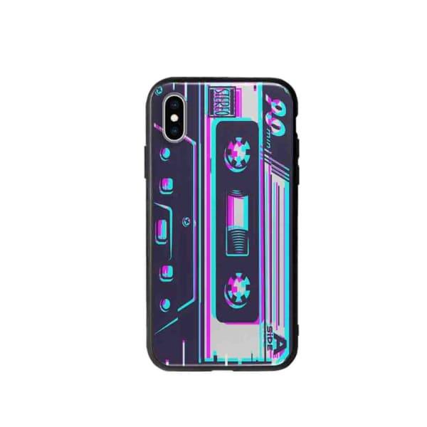 Coque Pour iPhone XS Cassette Glitché - Coque Wiqeo 10€-15€, Estelle Adam, Illustration, iPhone XS Wiqeo, Déstockeur de Coques Pour iPhone