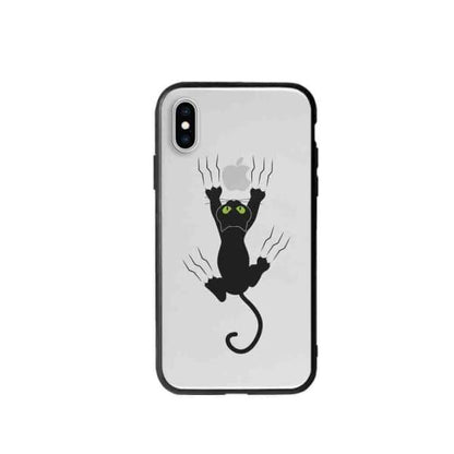 Coque Pour iPhone XS Chat Griffant - Coque Wiqeo 10€-15€, Géraud Fournier, Illustration, iPhone XS, Mignon Wiqeo, Déstockeur de Coques Pour iPhone