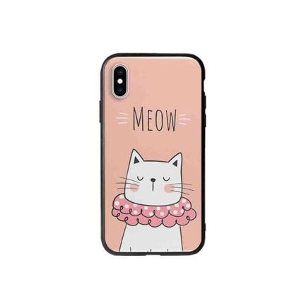 Coque Pour iPhone XS Chat Meow - Coque Wiqeo 10€-15€, Animaux, Géraud Fournier, iPhone XS, Mignon Wiqeo, Déstockeur de Coques Pour iPhone