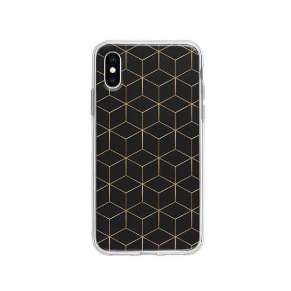 Coque Pour iPhone XS Cubes et Hexagones - Coque Wiqeo 10€-15€, Estelle Adam, iPhone XS, Motif Wiqeo, Déstockeur de Coques Pour iPhone