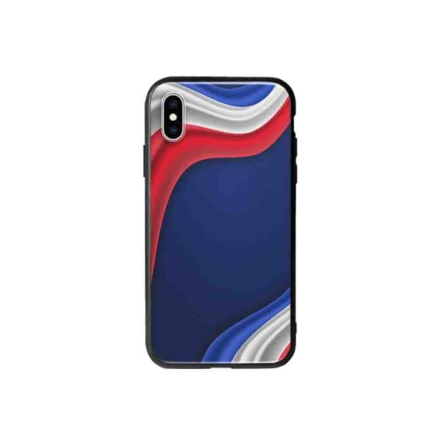 Coque Pour iPhone XS Drapeau Français - Coque Wiqeo 10€-15€, Drapeau, Estelle Adam, Illustration, iPhone XS Wiqeo, Déstockeur de Coques Pour iPhone