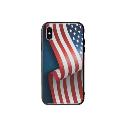 Coque Pour iPhone XS Drapeau U.S.A. - Coque Wiqeo 10€-15€, Drapeau, Estelle Adam, Illustration, iPhone XS Wiqeo, Déstockeur de Coques Pour iPhone