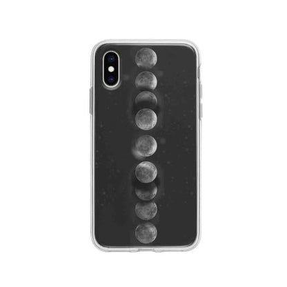 Coque Pour iPhone XS Éclipse Lunaire - Coque Wiqeo 10€-15€, Estelle Adam, Illustration, iPhone XS Wiqeo, Déstockeur de Coques Pour iPhone