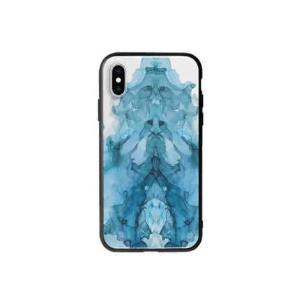 Coque Pour iPhone XS Encre Bleu - Coque Wiqeo 10€-15€, Estelle Adam, iPhone XS, Motif Wiqeo, Déstockeur de Coques Pour iPhone