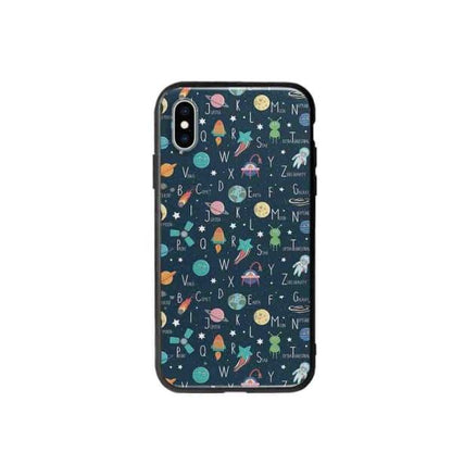 Coque Pour iPhone XS Espace Alphabet - Coque Wiqeo 10€-15€, Estelle Adam, Illustration, iPhone XS, Motif Wiqeo, Déstockeur de Coques Pour iPhone