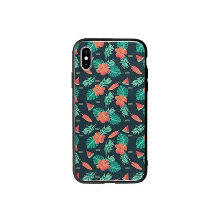 Coque Pour iPhone XS Été Floral - Coque Wiqeo 10€-15€, Estelle Adam, Feuilles, Fleur, iPhone XS, Motif Wiqeo, Déstockeur de Coques Pour iPhone