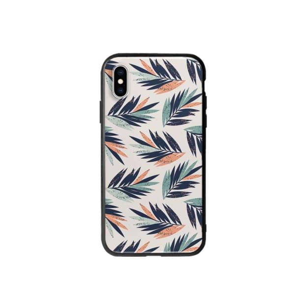 Coque Pour iPhone XS Feuilles Tropicales - Coque Wiqeo 10€-15€, Estelle Adam, Feuilles, iPhone XS, Motif Wiqeo, Déstockeur de Coques Pour iPhone