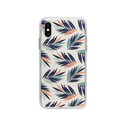 Coque Pour iPhone XS Feuilles Tropicales - Coque Wiqeo 10€-15€, Estelle Adam, Feuilles, iPhone XS, Motif Wiqeo, Déstockeur de Coques Pour iPhone