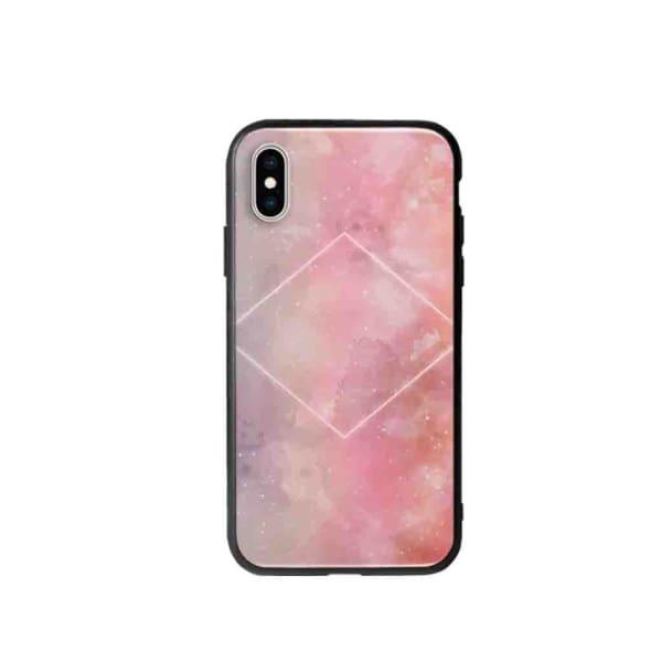 Coque Pour iPhone XS Galaxie Rose - Coque Wiqeo 10€-15€, Estelle Adam, Illustration, iPhone XS, Motif Wiqeo, Déstockeur de Coques Pour iPhone