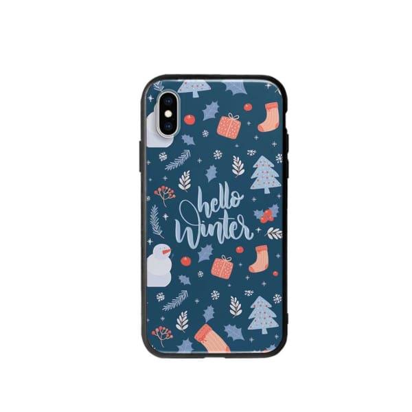 Coque Pour iPhone XS "Hello Winter" - Coque Wiqeo 10€-15€, Estelle Adam, iPhone XS, Motif Wiqeo, Déstockeur de Coques Pour iPhone