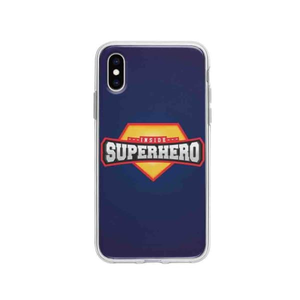 Coque Pour iPhone XS "Inside Superhero" - Coque Wiqeo 10€-15€, Estelle Adam, Illustration, iPhone XS Wiqeo, Déstockeur de Coques Pour iPhone