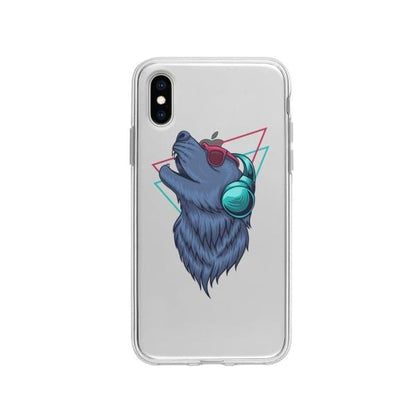 Coque Pour iPhone XS Loup Extatique - Coque Wiqeo 10€-15€, Estelle Adam, Illustration, iPhone XS, Motif Wiqeo, Déstockeur de Coques Pour iPhone