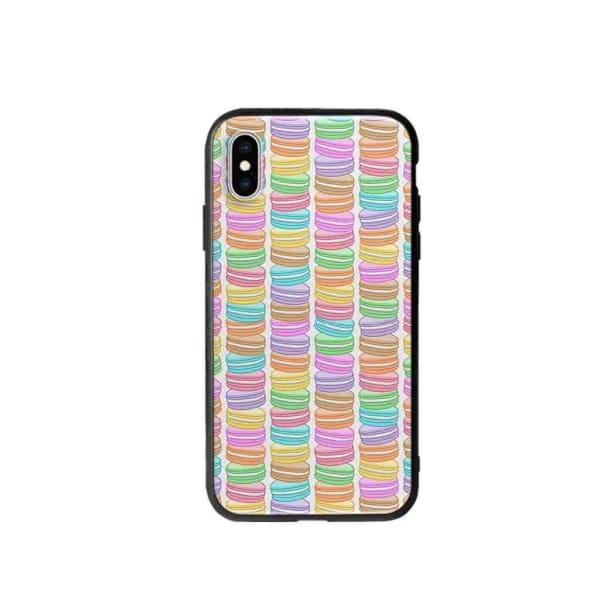 Coque Pour iPhone XS Macarons - Coque Wiqeo 10€-15€, Géraud Fournier, iPhone XS, Mignon, Motif Wiqeo, Déstockeur de Coques Pour iPhone