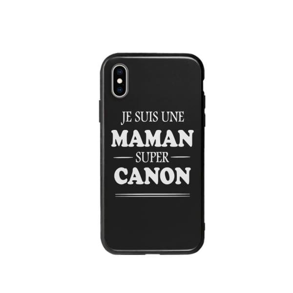 Coque Pour iPhone XS "Maman Canon" - Coque Wiqeo 10€-15€, Géraud Fournier, iPhone XS, Mignon Wiqeo, Déstockeur de Coques Pour iPhone