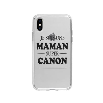 Coque Pour iPhone XS "Maman Canon" - Coque Wiqeo 10€-15€, Géraud Fournier, iPhone XS, Mignon Wiqeo, Déstockeur de Coques Pour iPhone