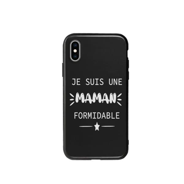 Coque Pour iPhone XS "Maman Formidable" - Coque Wiqeo 10€-15€, Géraud Fournier, iPhone XS, Mignon Wiqeo, Déstockeur de Coques Pour iPhone