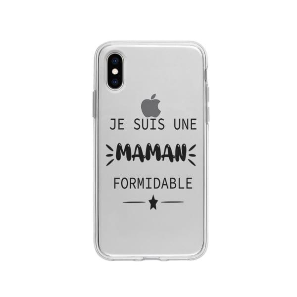 Coque Pour iPhone XS "Maman Formidable" - Coque Wiqeo 10€-15€, Géraud Fournier, iPhone XS, Mignon Wiqeo, Déstockeur de Coques Pour iPhone