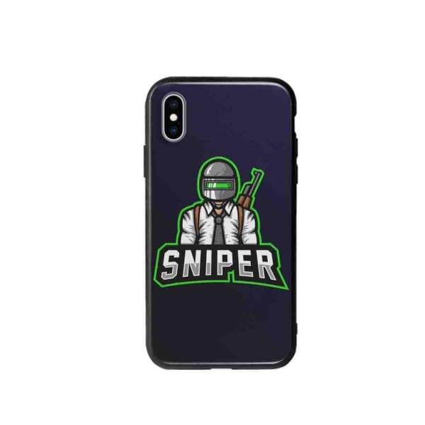 Coque Pour iPhone XS Mascotte Sniper - Coque Wiqeo 10€-15€, Estelle Adam, Illustration, iPhone XS Wiqeo, Déstockeur de Coques Pour iPhone