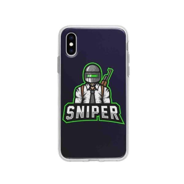 Coque Pour iPhone XS Mascotte Sniper - Coque Wiqeo 10€-15€, Estelle Adam, Illustration, iPhone XS Wiqeo, Déstockeur de Coques Pour iPhone