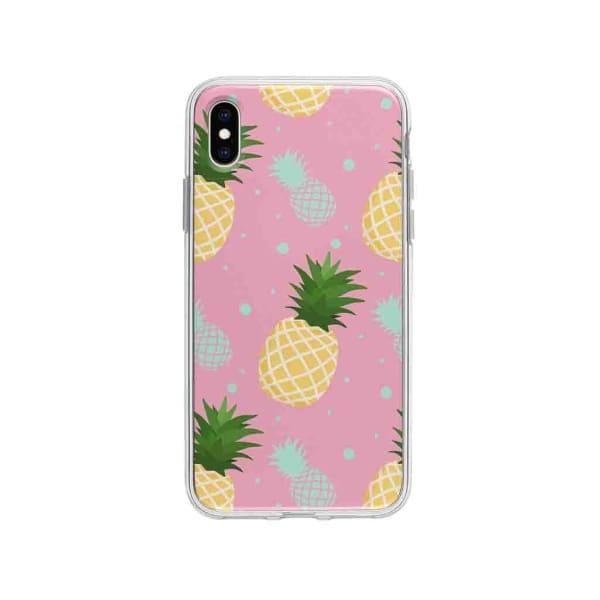 Coque Pour iPhone XS Max Ananas - Coque Wiqeo 10€-15€, Estelle Adam, iPhone XS Max, Motif Wiqeo, Déstockeur de Coques Pour iPhone