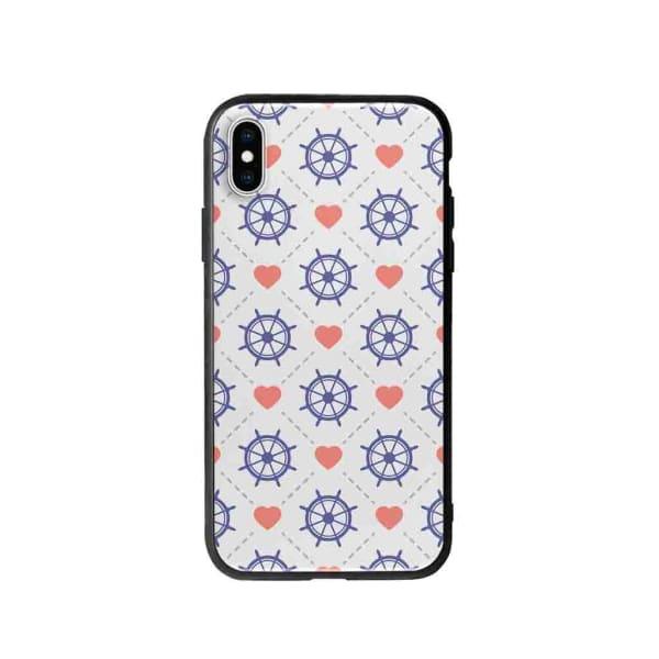 Coque Pour iPhone XS Max Barres et Cœurs - Coque Wiqeo 10€-15€, Cœurs, Estelle Adam, iPhone XS Max, Motif Wiqeo, Déstockeur de Coques Pour iPhone