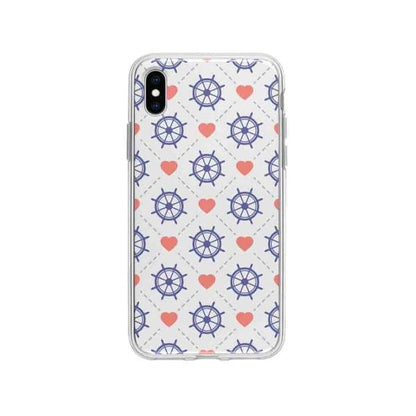 Coque Pour iPhone XS Max Barres et Cœurs - Coque Wiqeo 10€-15€, Cœurs, Estelle Adam, iPhone XS Max, Motif Wiqeo, Déstockeur de Coques Pour iPhone