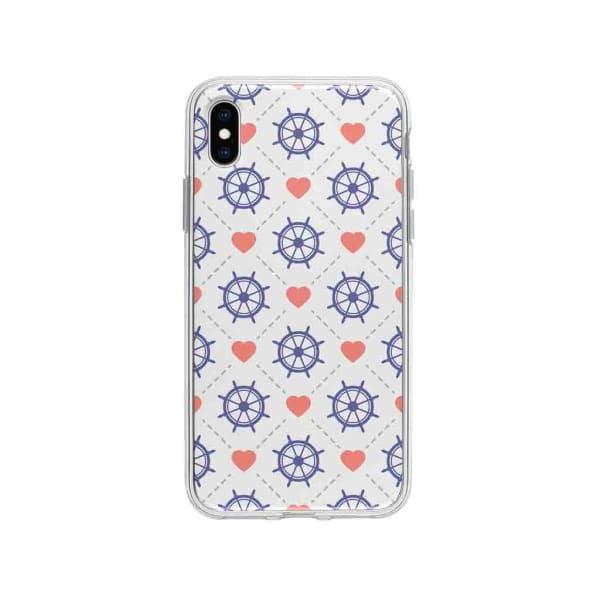 Coque Pour iPhone XS Max Barres et Cœurs - Coque Wiqeo 10€-15€, Cœurs, Estelle Adam, iPhone XS Max, Motif Wiqeo, Déstockeur de Coques Pour iPhone