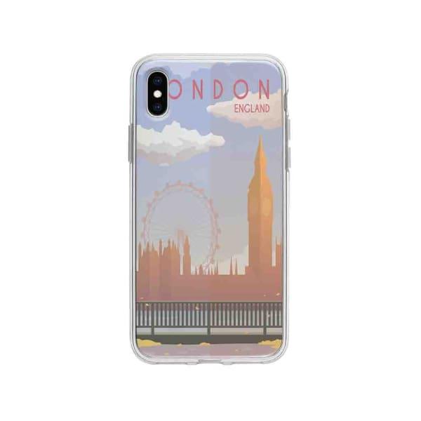 Coque Pour iPhone XS Max Big Ben & London Eye - Coque Wiqeo 10€-15€, Estelle Adam, Illustration, iPhone XS Max, Voyage Wiqeo, Déstockeur de Coques Pour iPhone