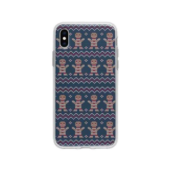 Coque Pour iPhone XS Max Biscuit de Noël Tricoté - Coque Wiqeo 10€-15€, Estelle Adam, iPhone XS Max, Motif, Noël Wiqeo, Déstockeur de Coques Pour iPhone