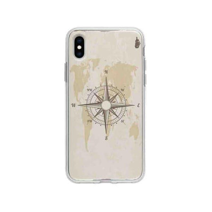 Coque Pour iPhone XS Max Boussole Nautique - Coque Wiqeo 10€-15€, Estelle Adam, Illustration, iPhone XS Max Wiqeo, Déstockeur de Coques Pour iPhone