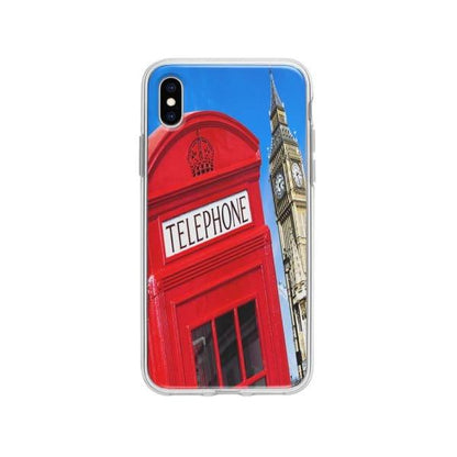 Coque Pour iPhone XS Max Cabine Téléphonique - Coque Wiqeo 10€-15€, Estelle Adam, Illustration, iPhone XS Max, U.K. Wiqeo, Déstockeur de Coques Pour iPhone