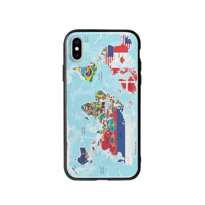 Coque Pour iPhone XS Max Carte du Monde - Coque Wiqeo 10€-15€, Estelle Adam, Illustration, iPhone XS Max Wiqeo, Déstockeur de Coques Pour iPhone